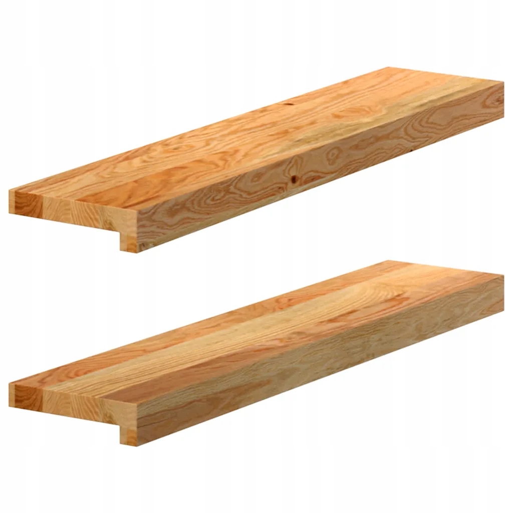vidaXL Okenní parapety 2ks světle hnědé 70x15x2cm masivní dubové dřevo