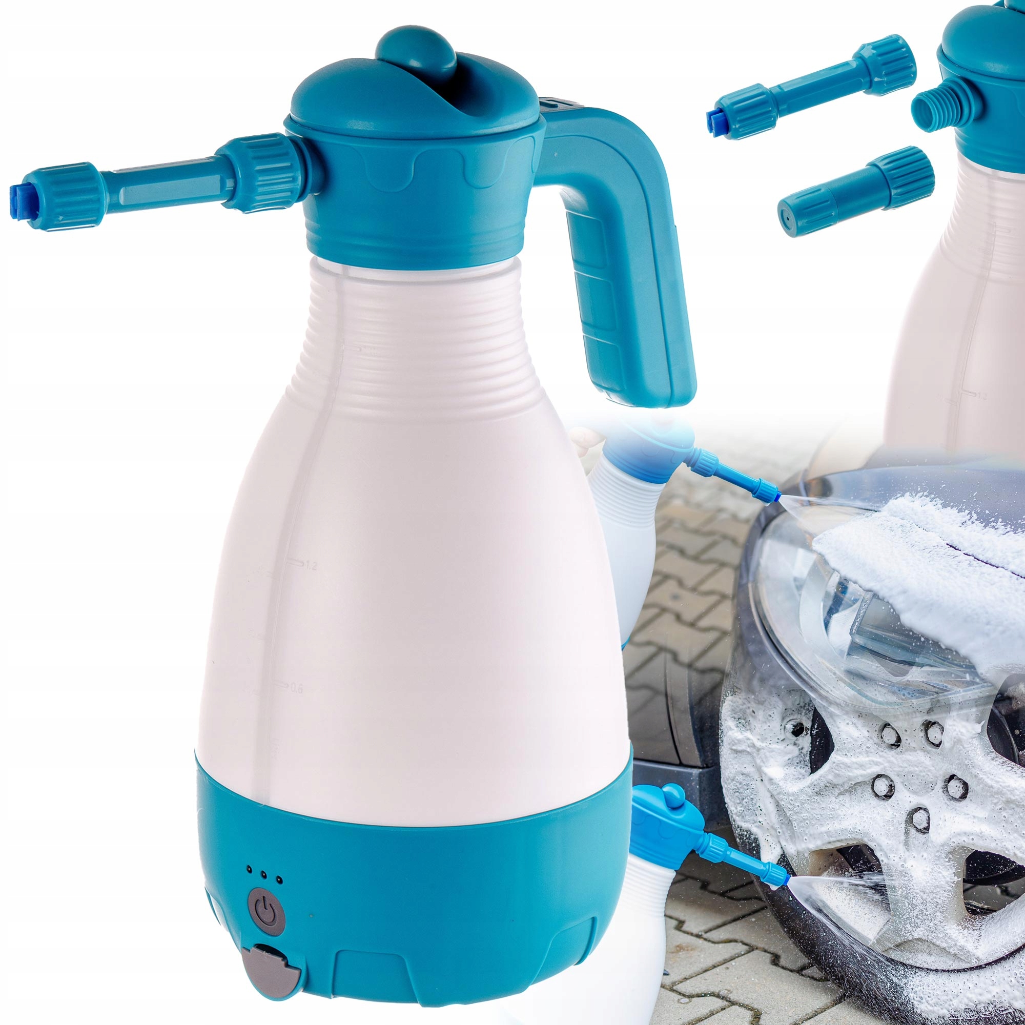 Pěnovačka Ostřikovač Akumulátorový 2V1 Auto Detailing Mytí Auta