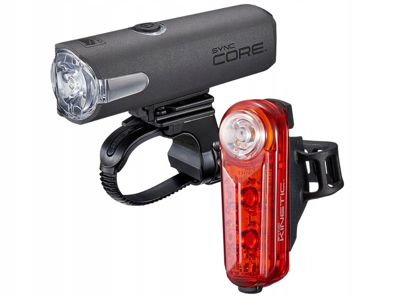 Zestaw lampek rowerowych Cateye Sync Core HL-NW100RC Sync Kinetic TL-NW100K