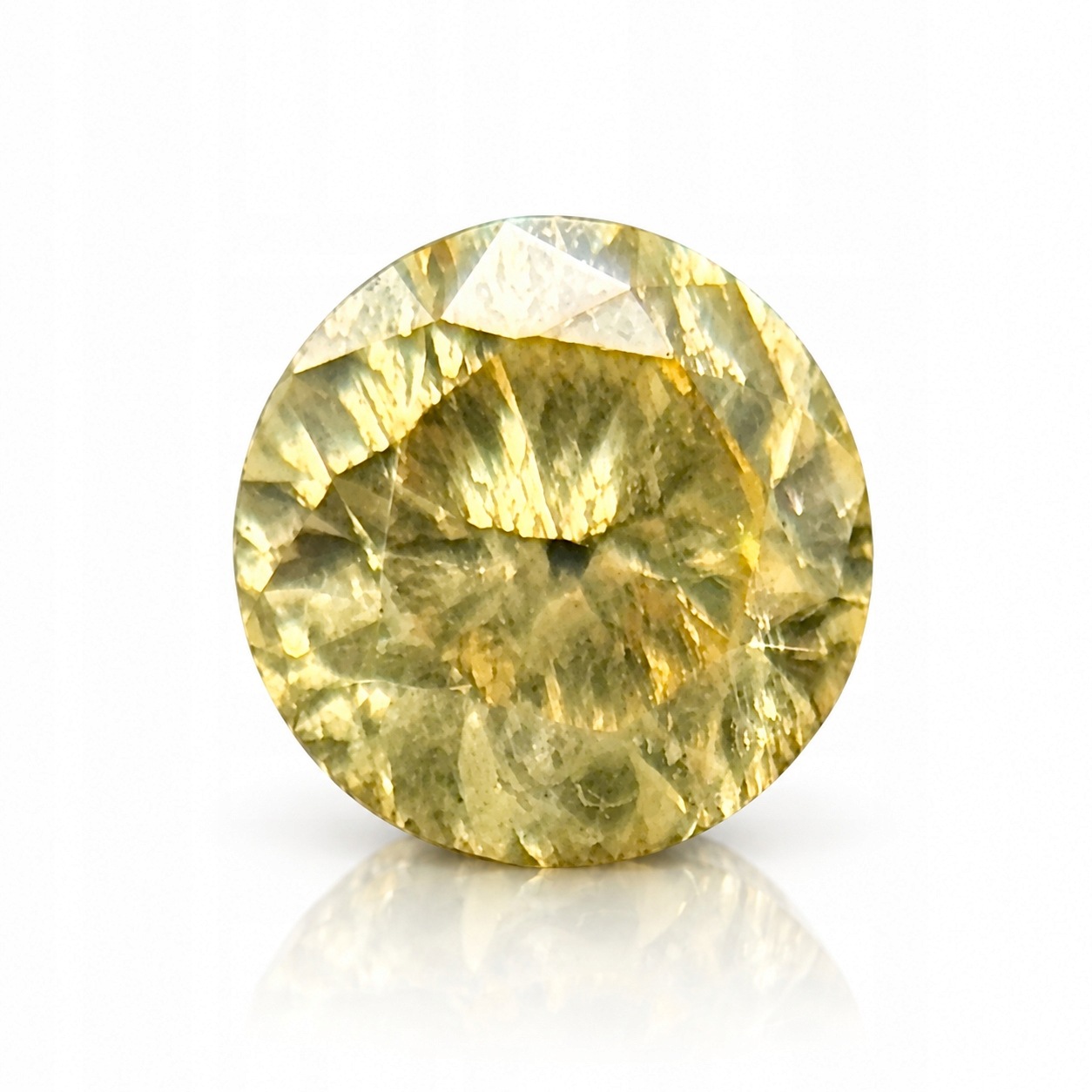 Přírodní diamant 0.02 ct Žlutý Briliant certifikát Wbd