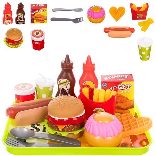 

Fast food zestaw zabawkowy dla dzieci jedzenie