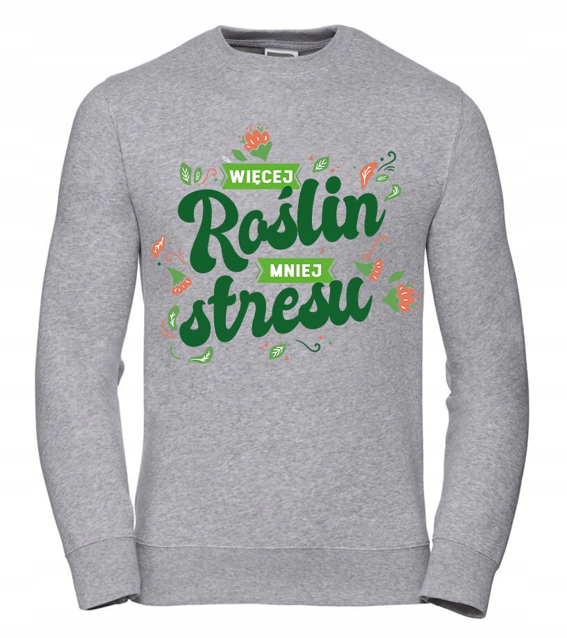 Pánská Mikina Více rostlin Méně stresu 3XL Šedá Pro něj Chlapa Manžela Chlapa