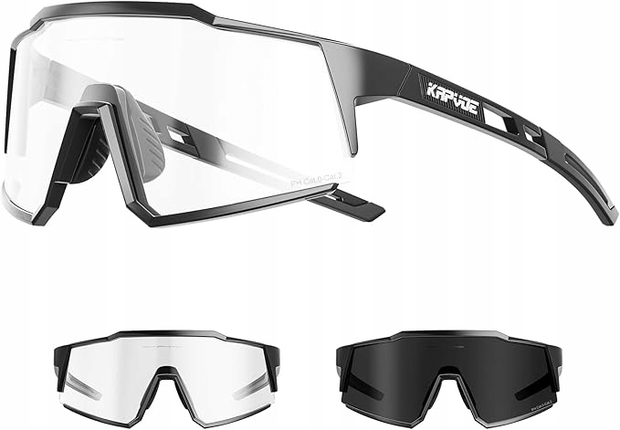 Okulary sportowe polaryzacyjne UV400 TR90 wkładka korekcyjna