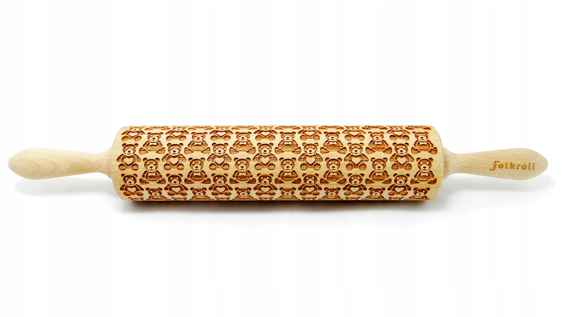 Wałek grawerowany wzór MIŚ PLUSZOWY, duży