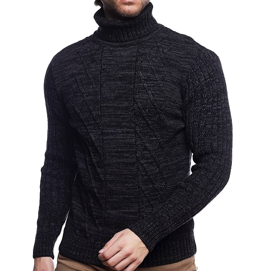 Rolák Pánský svetr Tlustý Teplý Stojáček