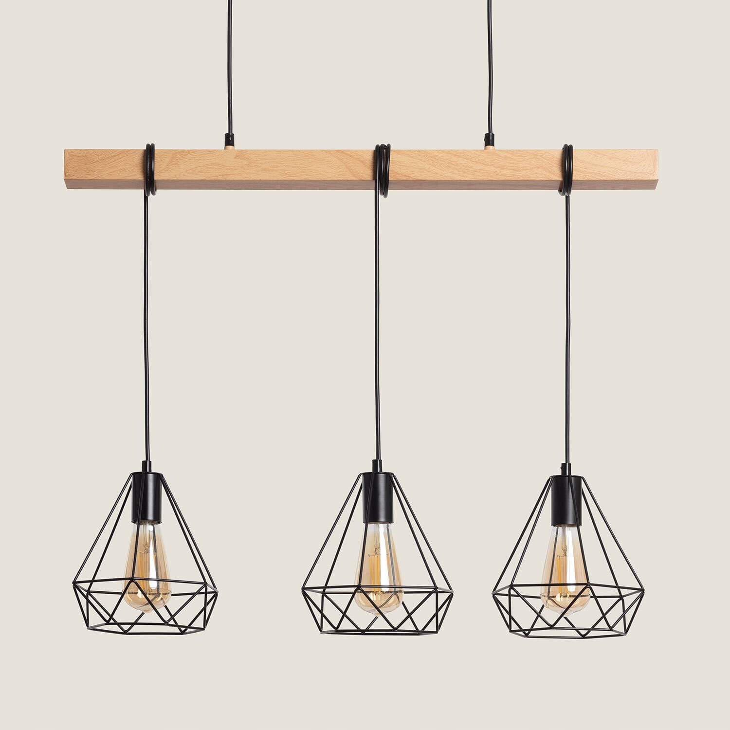 Závěsná kovová lampa Sardo 3 Reflektory