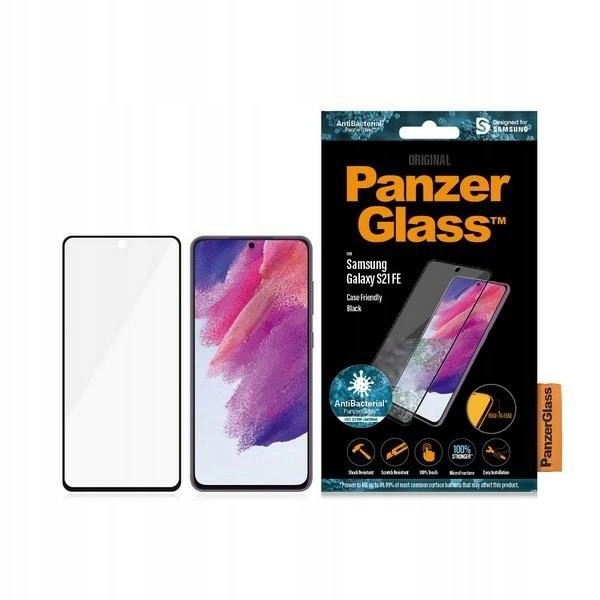 Szkło PanzerGlass E2E Microfracture Samsung Galaxy S21 Fe czarna ramka