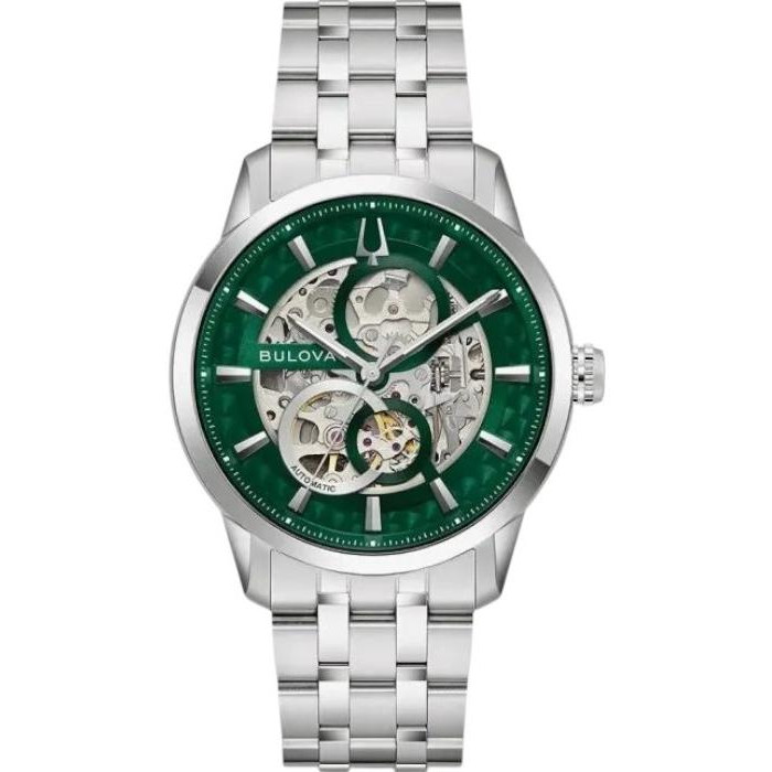 Pánské Hodinky Bulova 96A329 stříbrný náramek