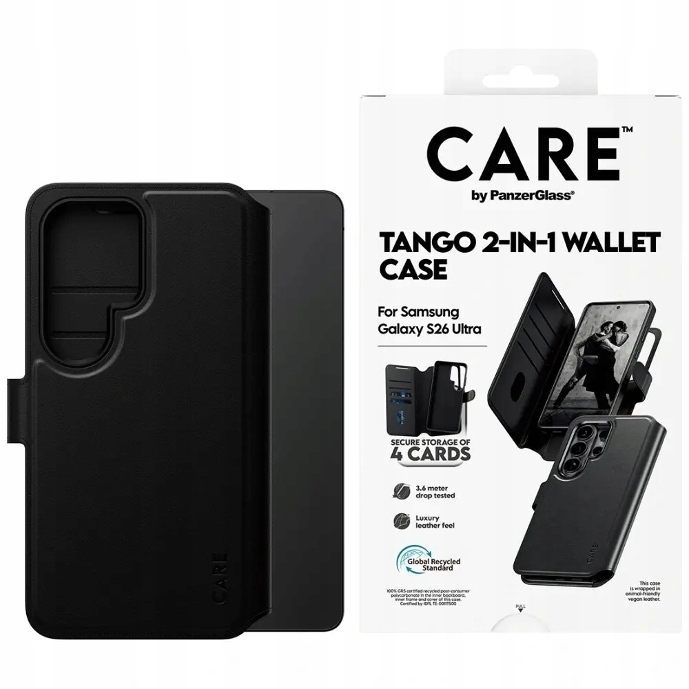 Etui Care by PanzerGlass Tango 2w1 Wallet na Samsung Galaxy S26 Ultra