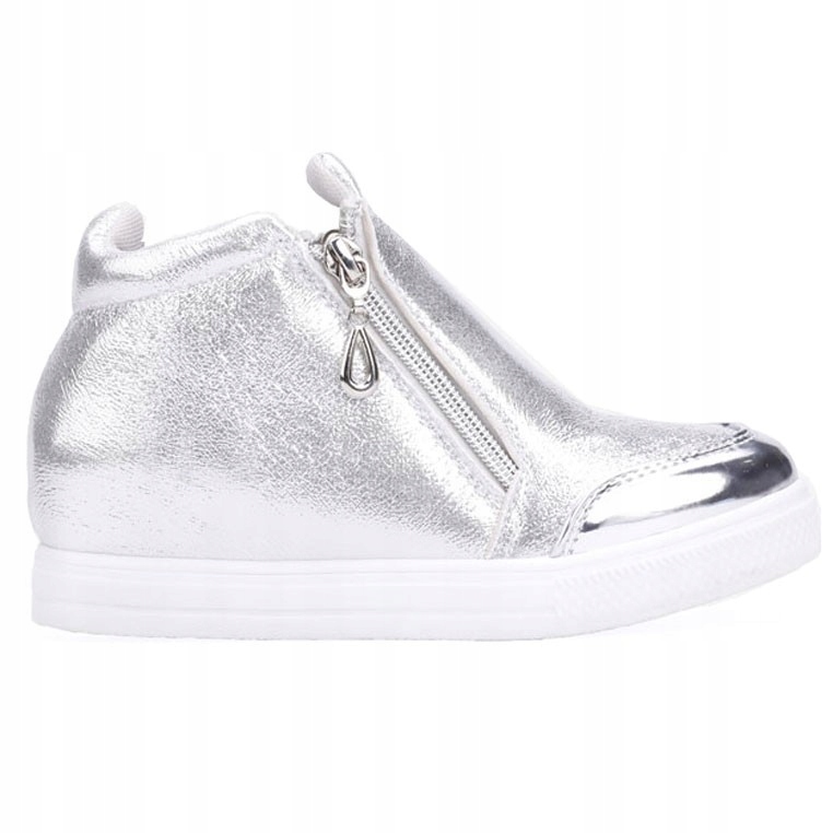 Sneakersy dziewczęce botki na ukrytym koturnie