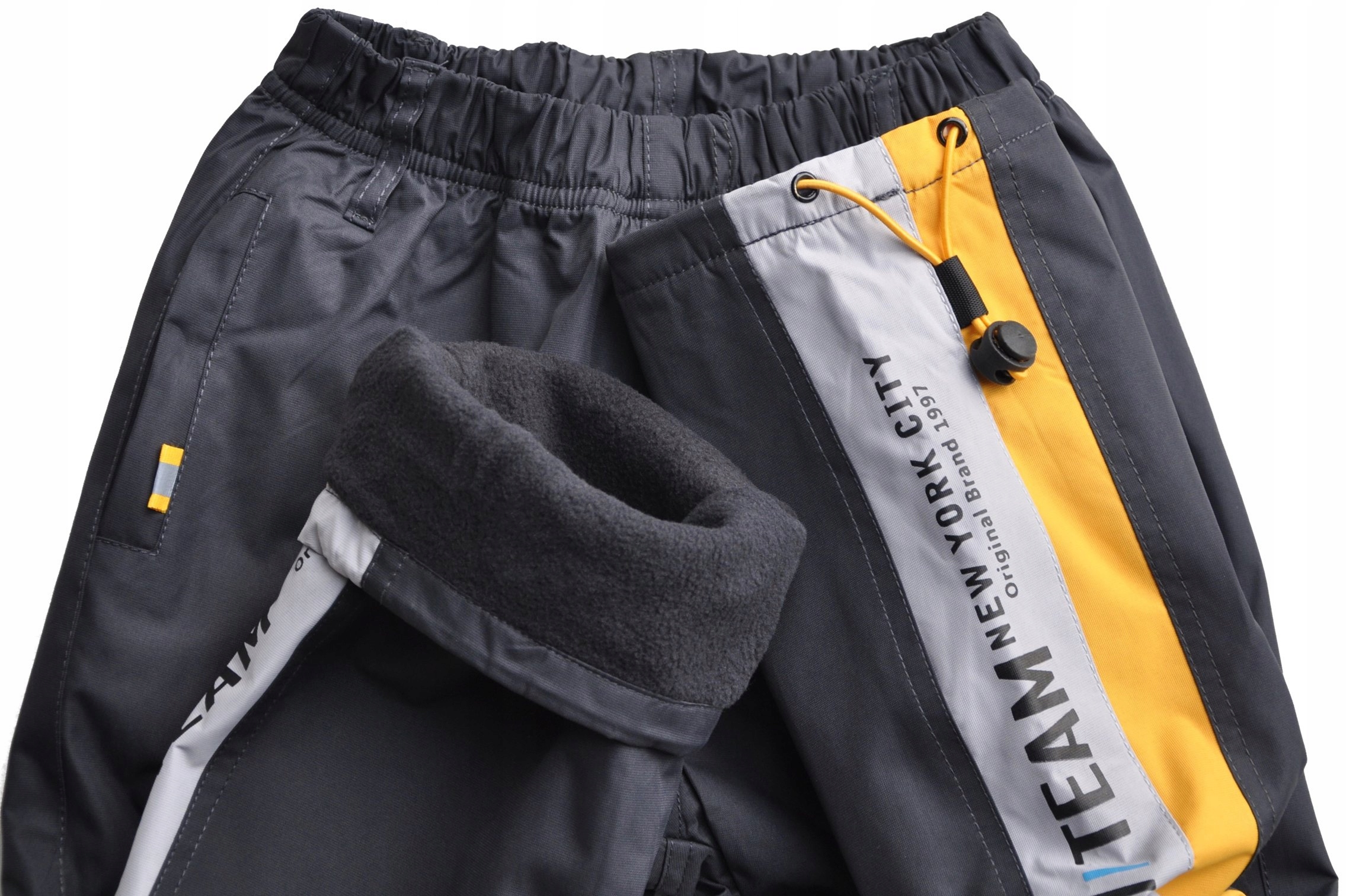 TEAM SKI Spodnie Narciarskie ORTALION ocieplane polarem szare r 110 Cechy dodatkowe ocieplenie