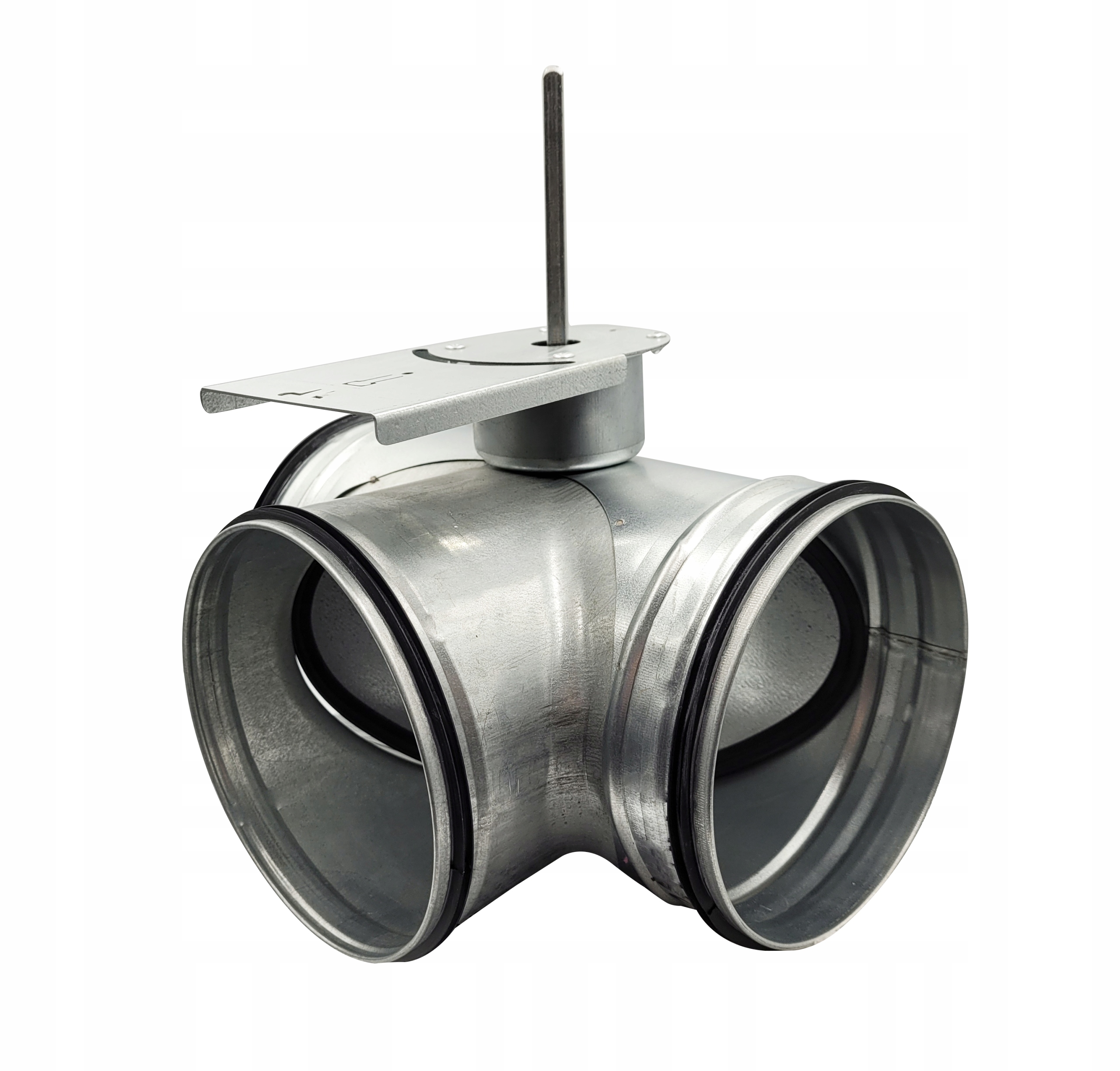 Przepustnica szczelna z obejściem GWC siłownik 100