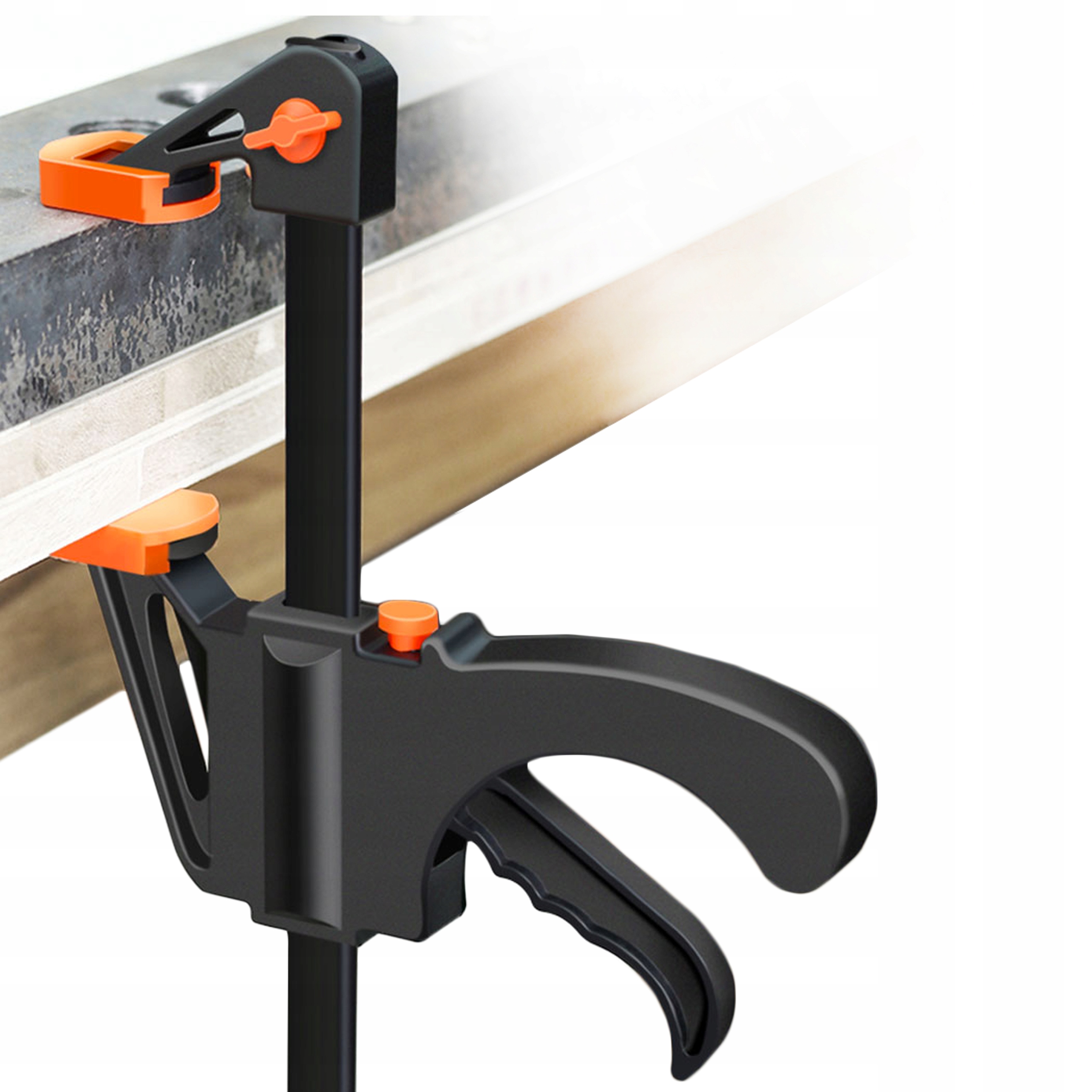 ŚCISK ZACISK STOLARSKI UCHWYT JEDNORĘCZNY SOLIDNY Rozstaw szczęk 100 mm