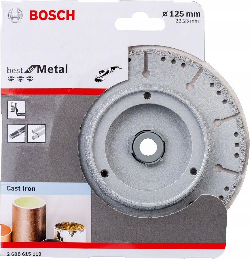 Bosch Tarcza do cięcia i szlifowania metalu żeliwa rur 125 mm 2 w 1