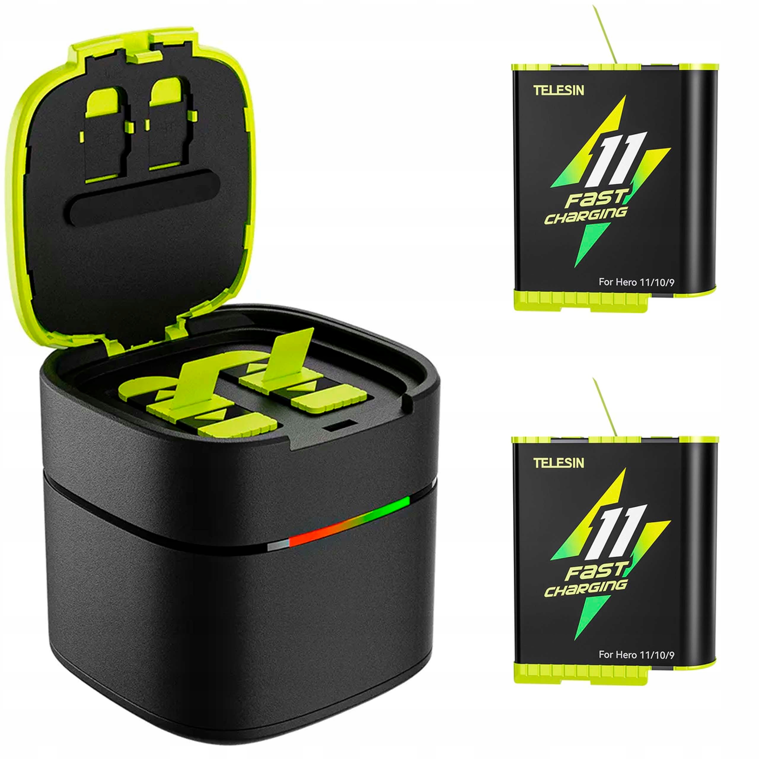 Rychlá nabíječka 2x Akumulátor Baterie pro GoPro Hero 12 11 10 9 Black