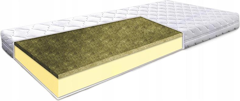 Materac 150x200 trawa morska antyalergiczny 22cm średnio-twardy piankowy H2