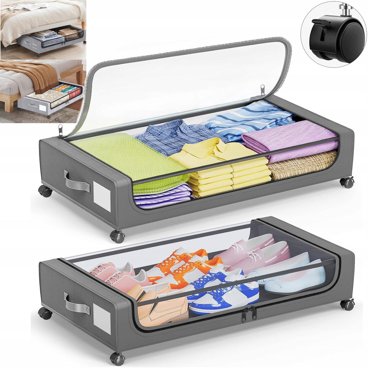 Organizér Sada Taška Do Skříně Na Povlečení Oblečení Pod Postel Prachotěsná