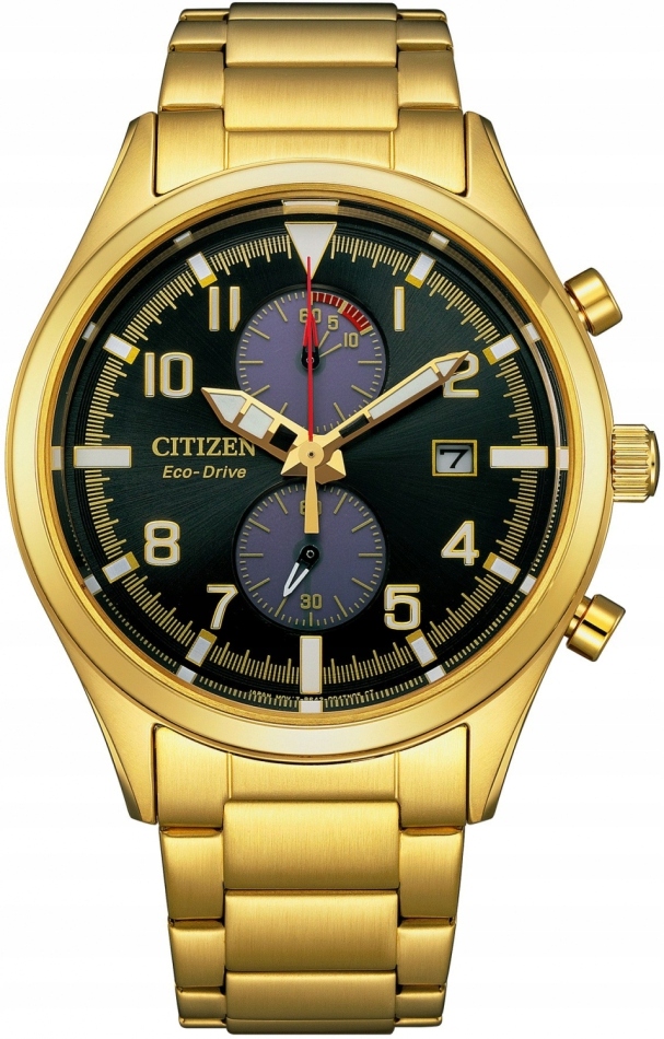 Zegarek męski Citizen CA7022-87E złoty sportowy do pływania