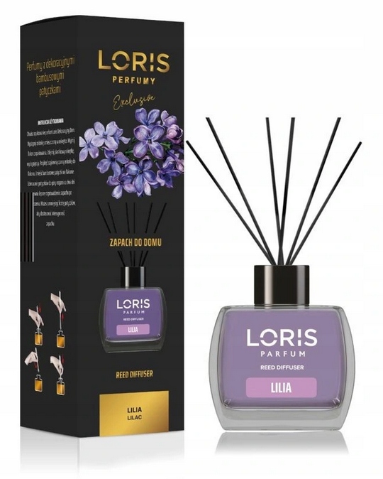 

Odświeżacz powietrza patyczki Loris 120 ml Lilia