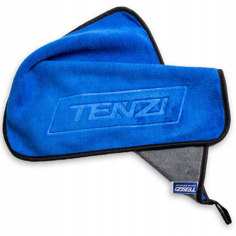 Tenzi Ręcznik z mikrofibry do samochodu 40x40 szaro-niebieski 1 szt.