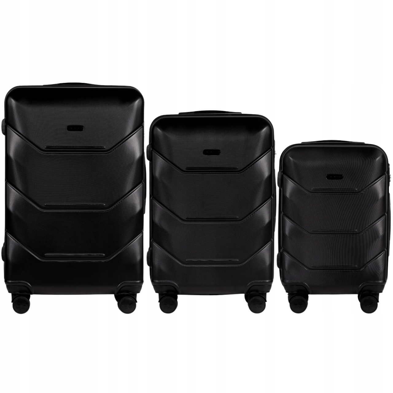 Wings Zestaw 3 Walizek Podróżnych Z Poszerzeniem Abs+ Kabinowa Średnia Duża