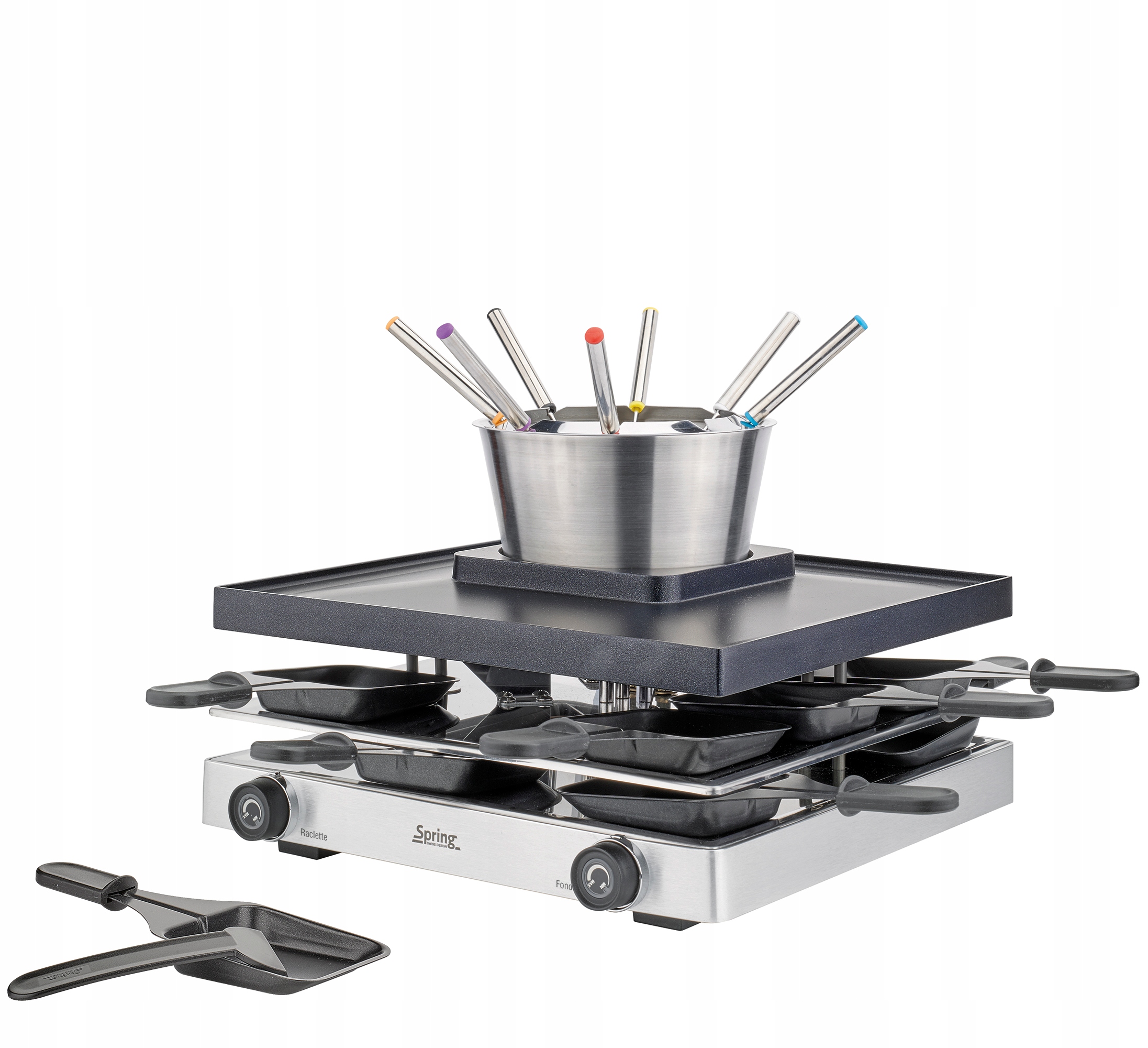 Sada na raclette a fondue pre 8 osôb RACLETTEFONDUE8 Classic Spring