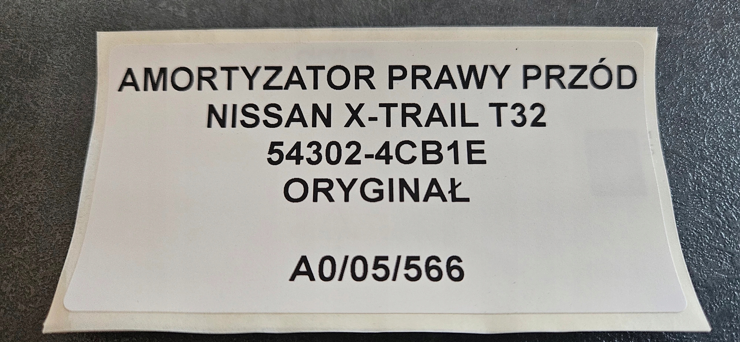 shock absorber right front NISSAN X-TRAIL T32