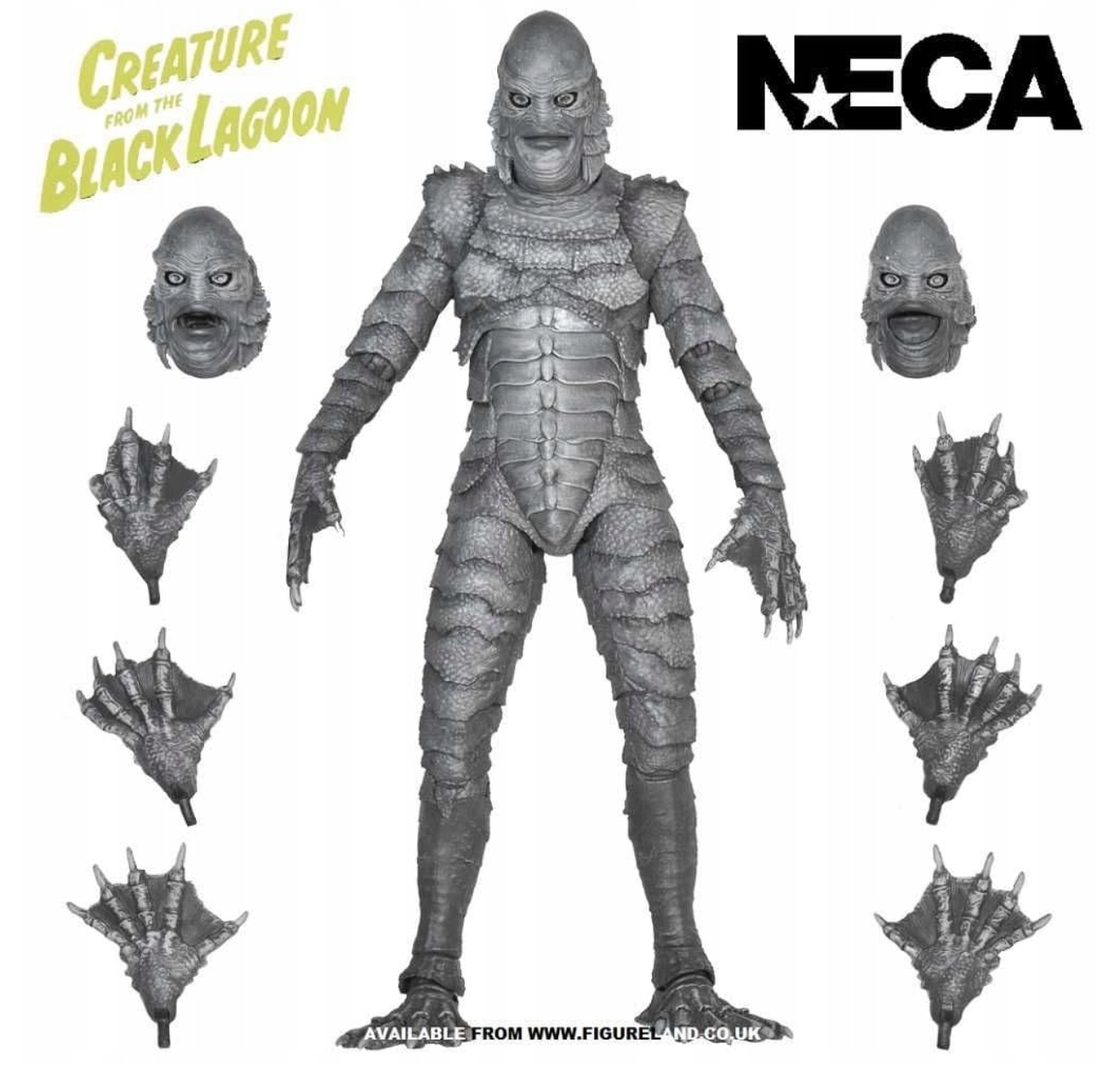 Figurka Universal Monsters Ultimate Creature from Black Lagoon Neca B&w