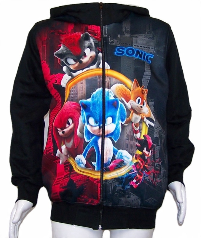 

Bluza Sonic Dziecięca Z Kapturem