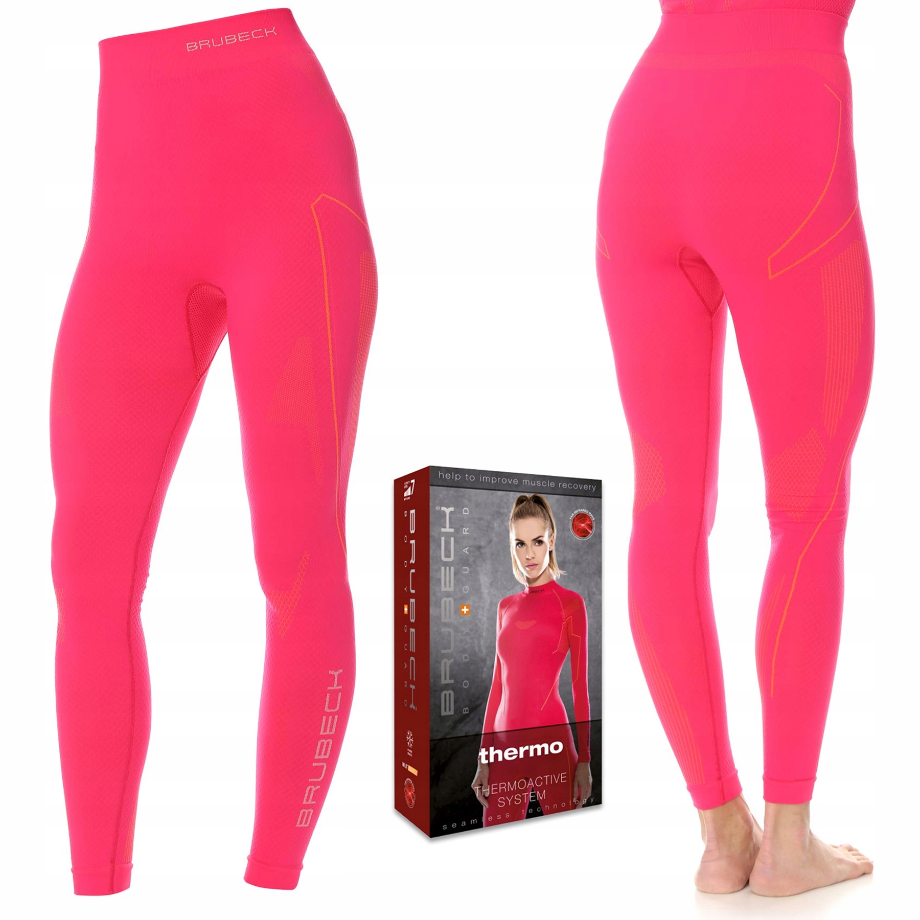 Termoaktivní Legíny Brubeck Thermo Zimní Lyžařské kalhoty L