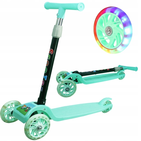 HULAJNOGA BALANSOWA 3 KOŁOWA ŚWIECĄCE KÓŁKA