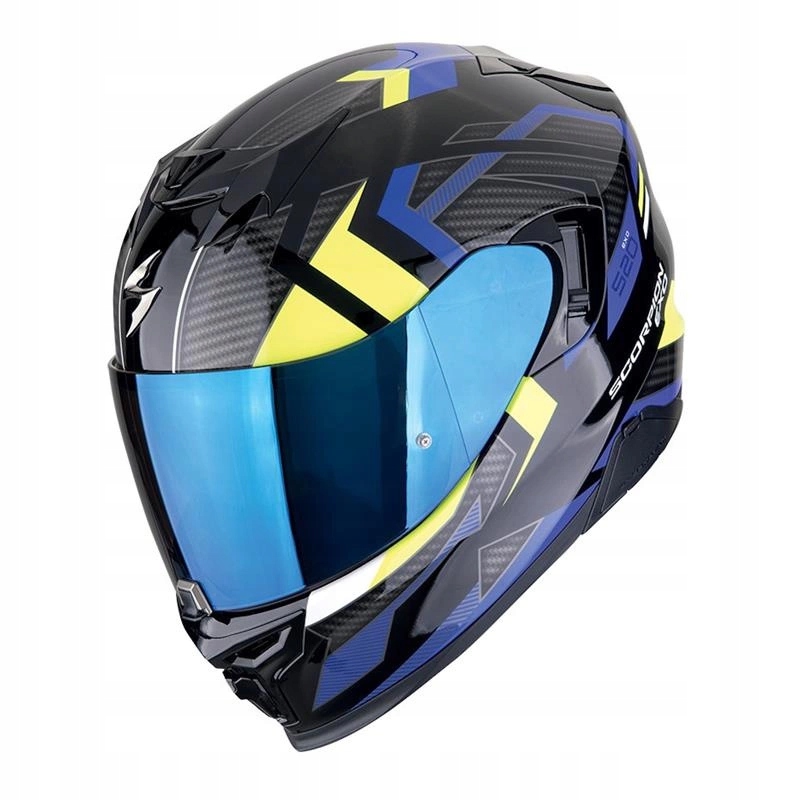 Prilba Scorpion EXO-520 Evo Air Sensus Čierna/modrá/neónovo Žltá Darčeky