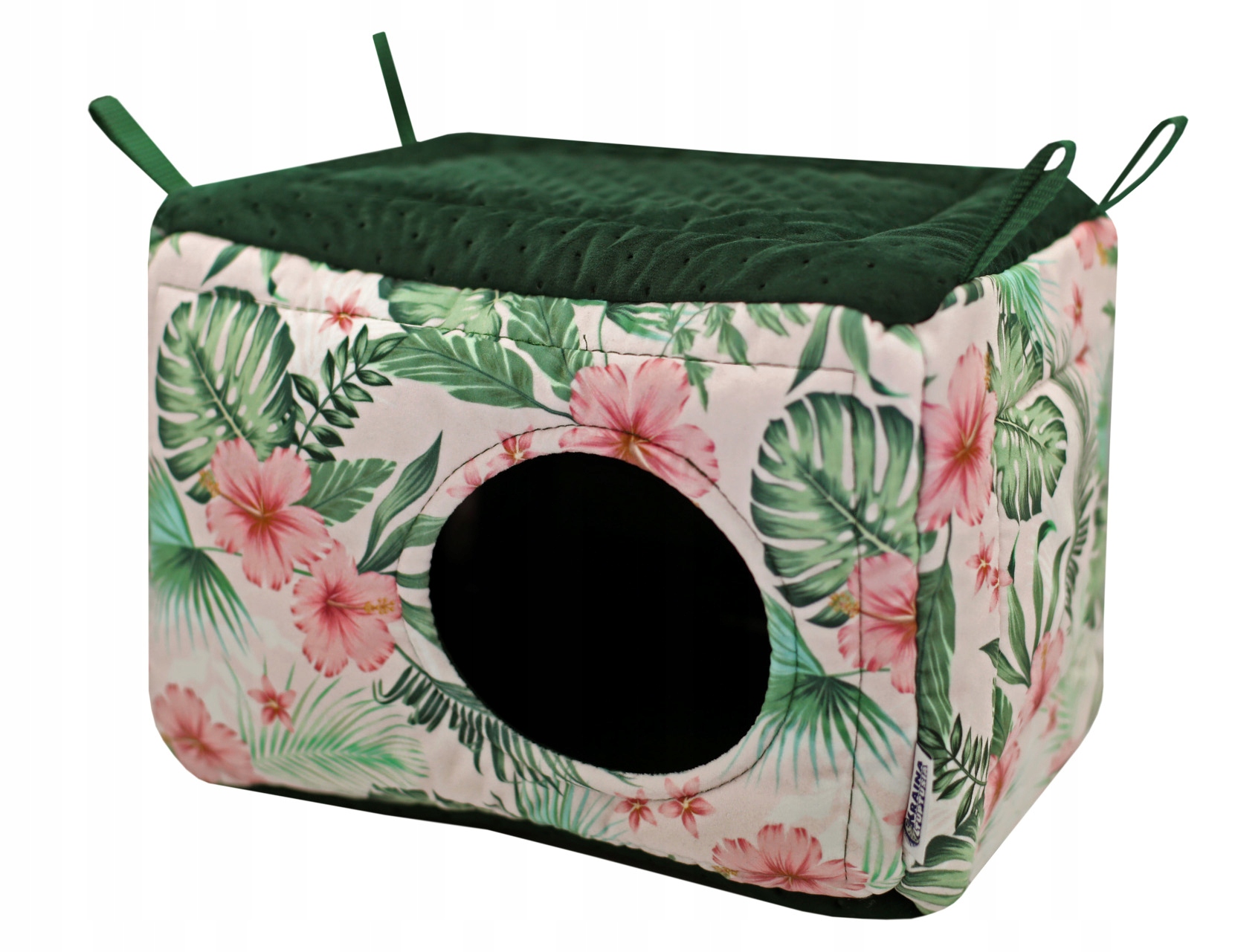 Levně Široký Domeček S Jedním Vchodem Ibiškový Květ Pro Hlodavce Prasátka