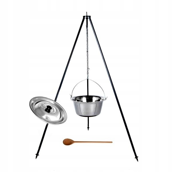 Kotlík Maďarský Nerezový 13 L, Stojan, Víko