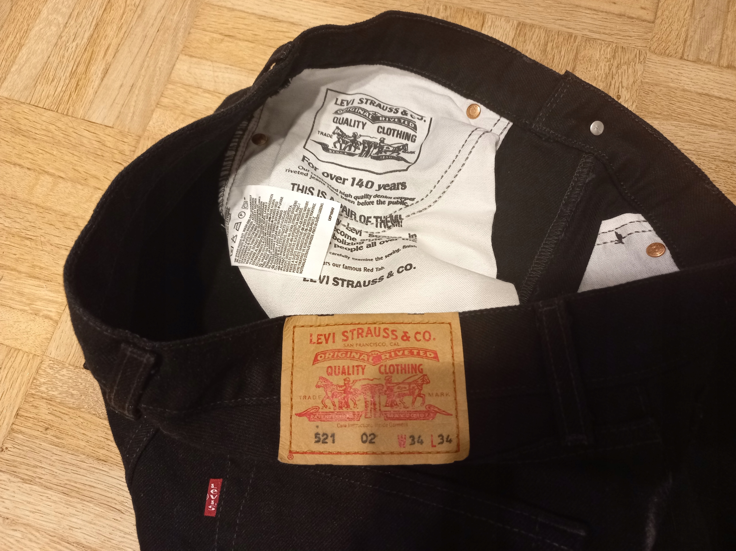 ** LEVI STRAUSS ** spodnie 521- W34 L34 pas 86 cm