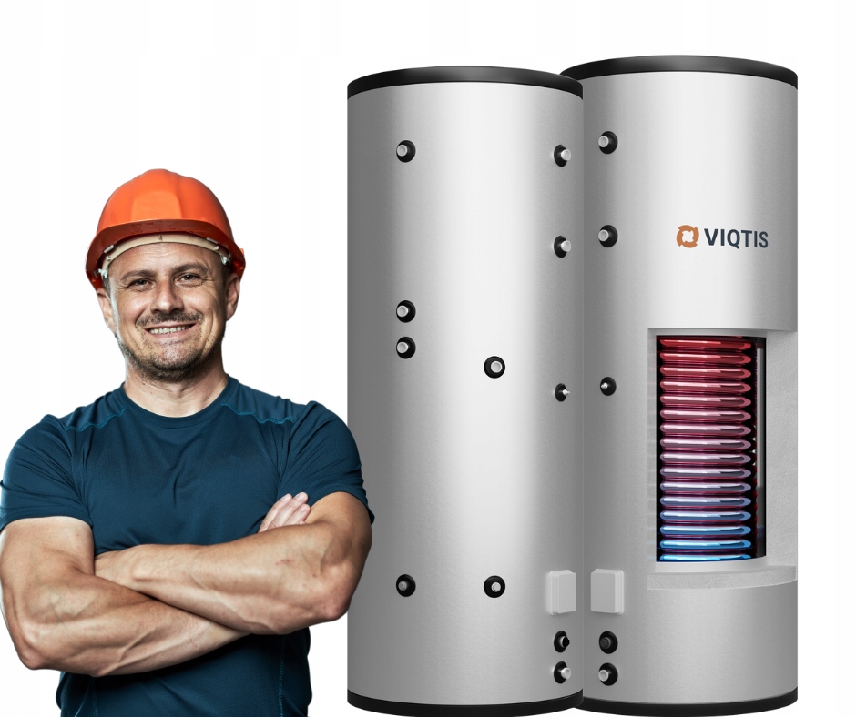 Bojler Nierdzewny 150L Cwu Duża Wężownica 2,35 m² Inox Pasywowany