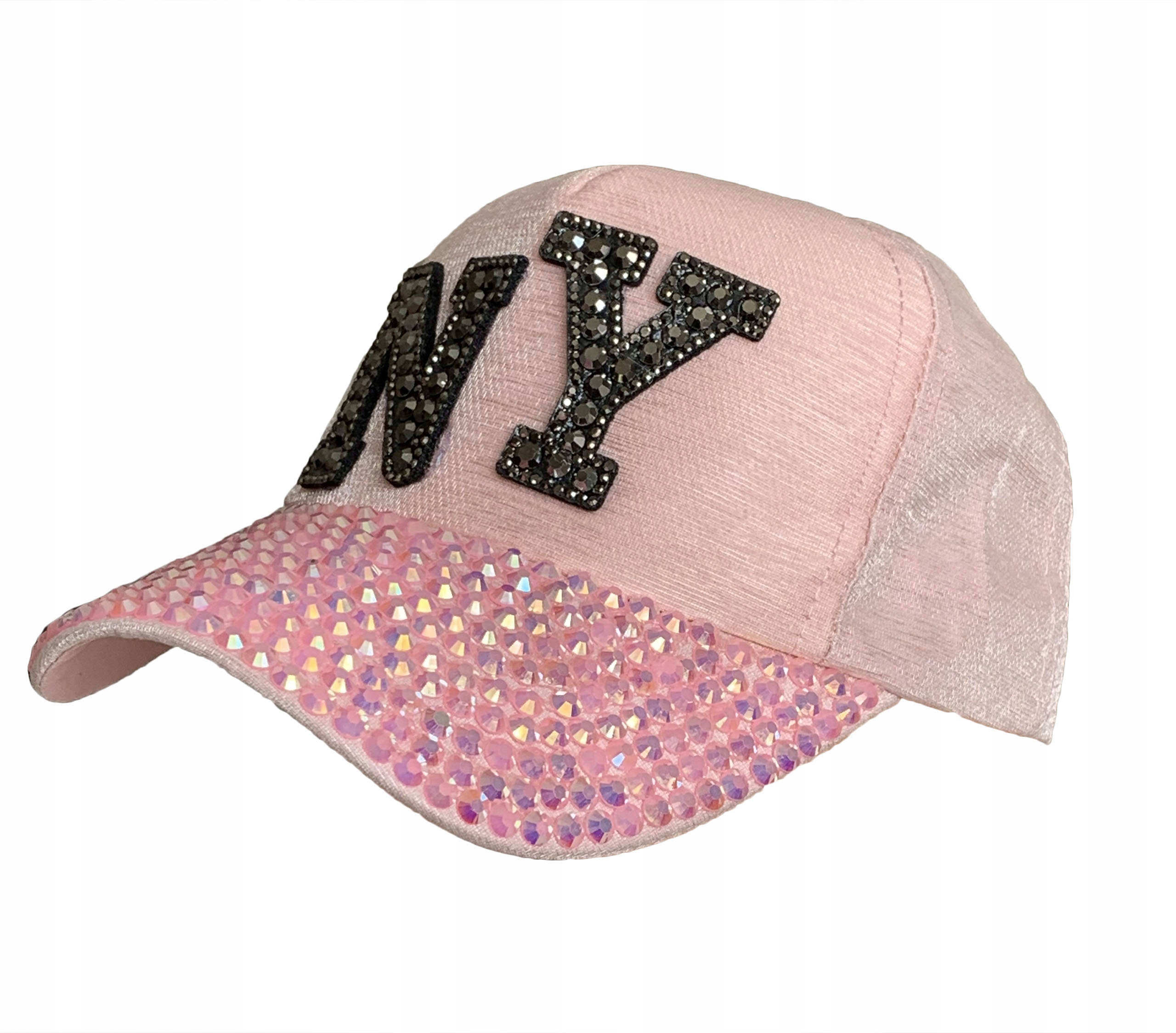 

Czapka Z Daszkiem Cyrkonie Ozdobne