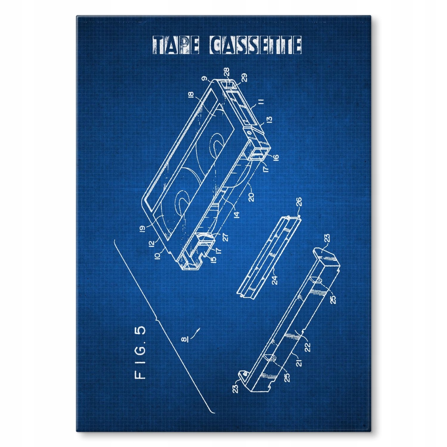 Kovová plakát kazeta Vhs páska M