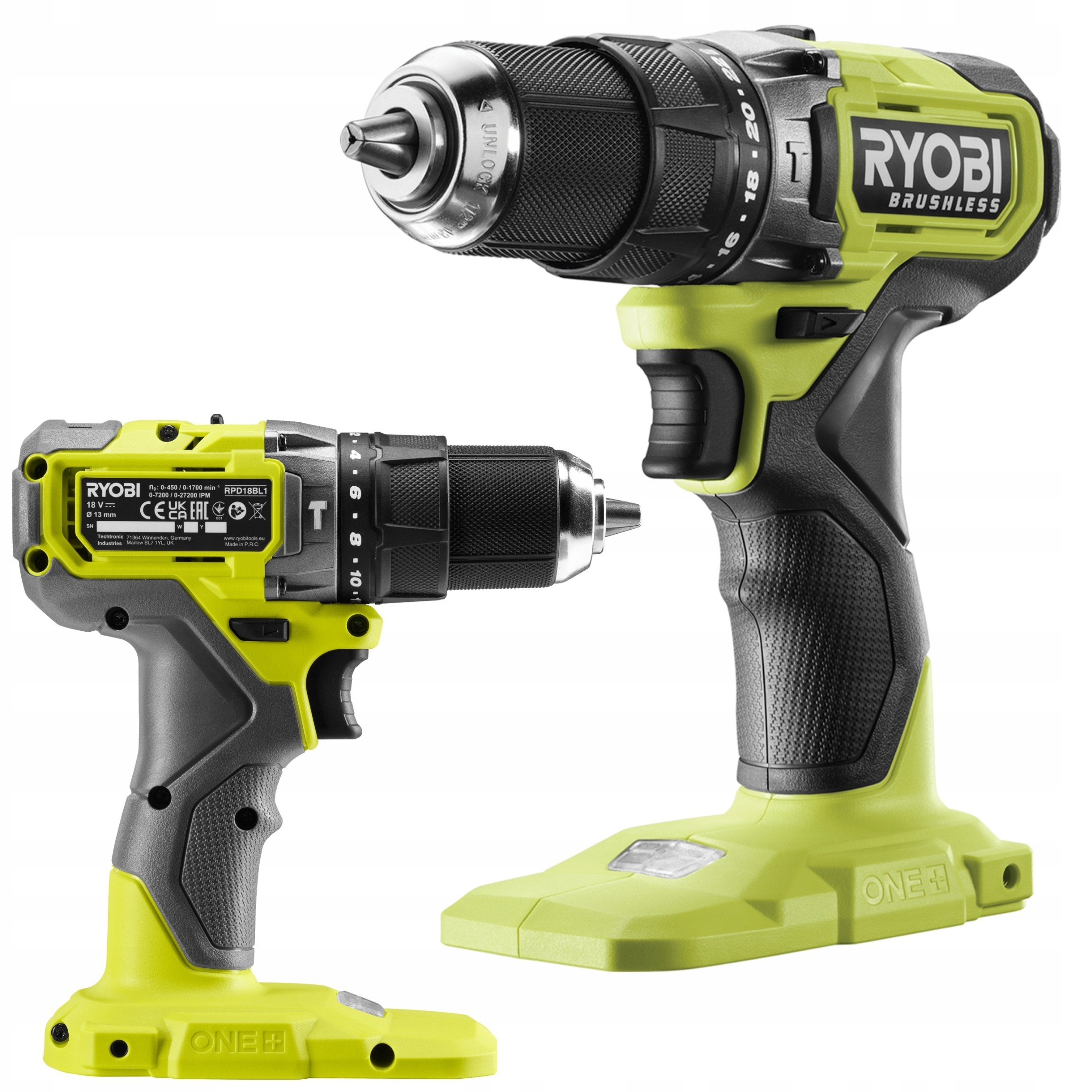 Aku Vrtačka Ryobi 18V One+ 52Nm RPD18BL1-0