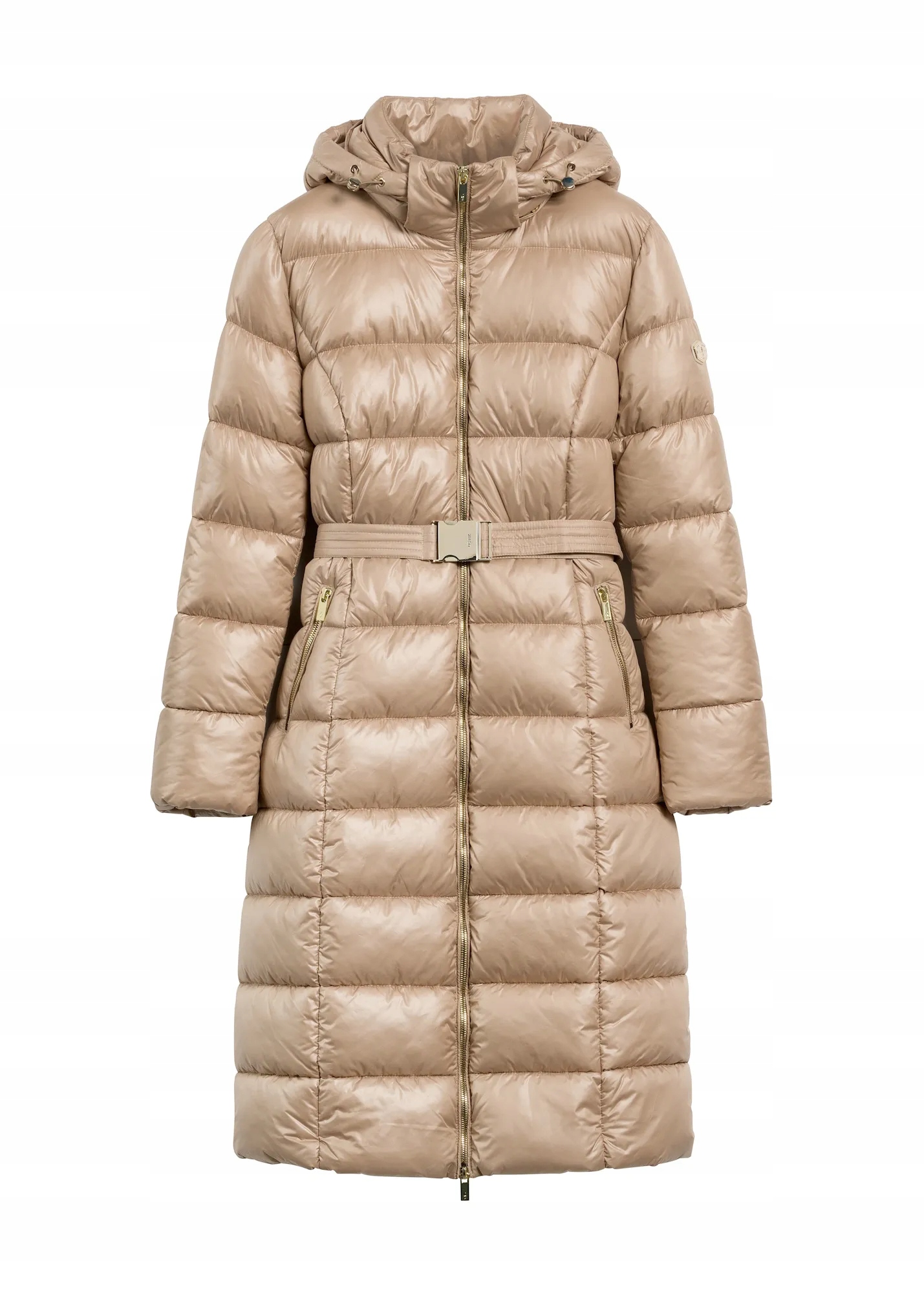 Ochnik Béžová dlouhá dámská bunda KURDT-0603-82(Z25) S