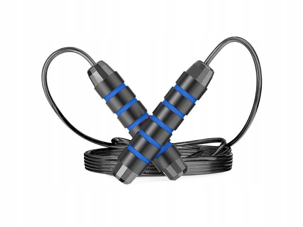 SKAKANKA FITNESS Z ŁOŻYSKAMI REGULOWANA CROSSFIT Długość linki 275 cm