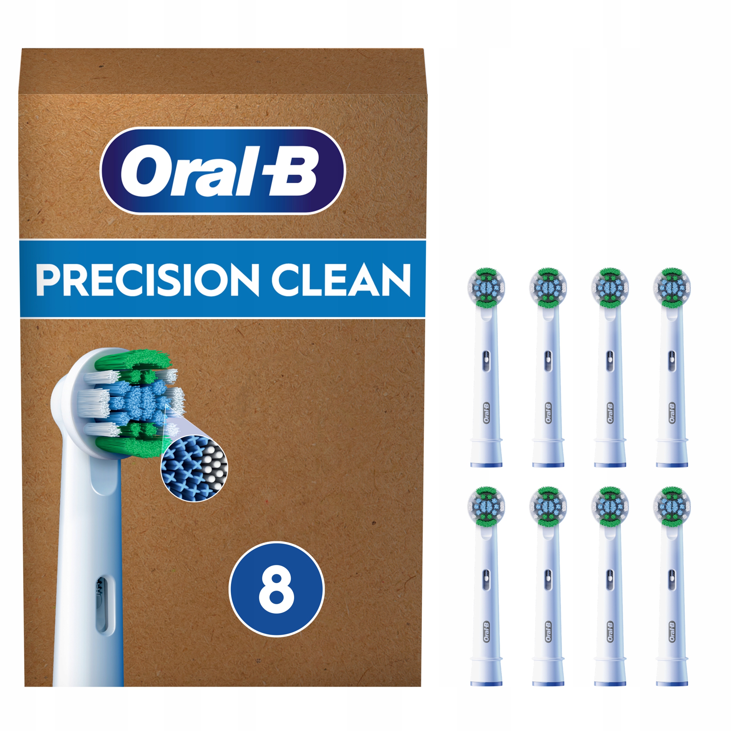 Końcówki do szczoteczek elektrycznych Oral-B Precision Clean 8 sztuk