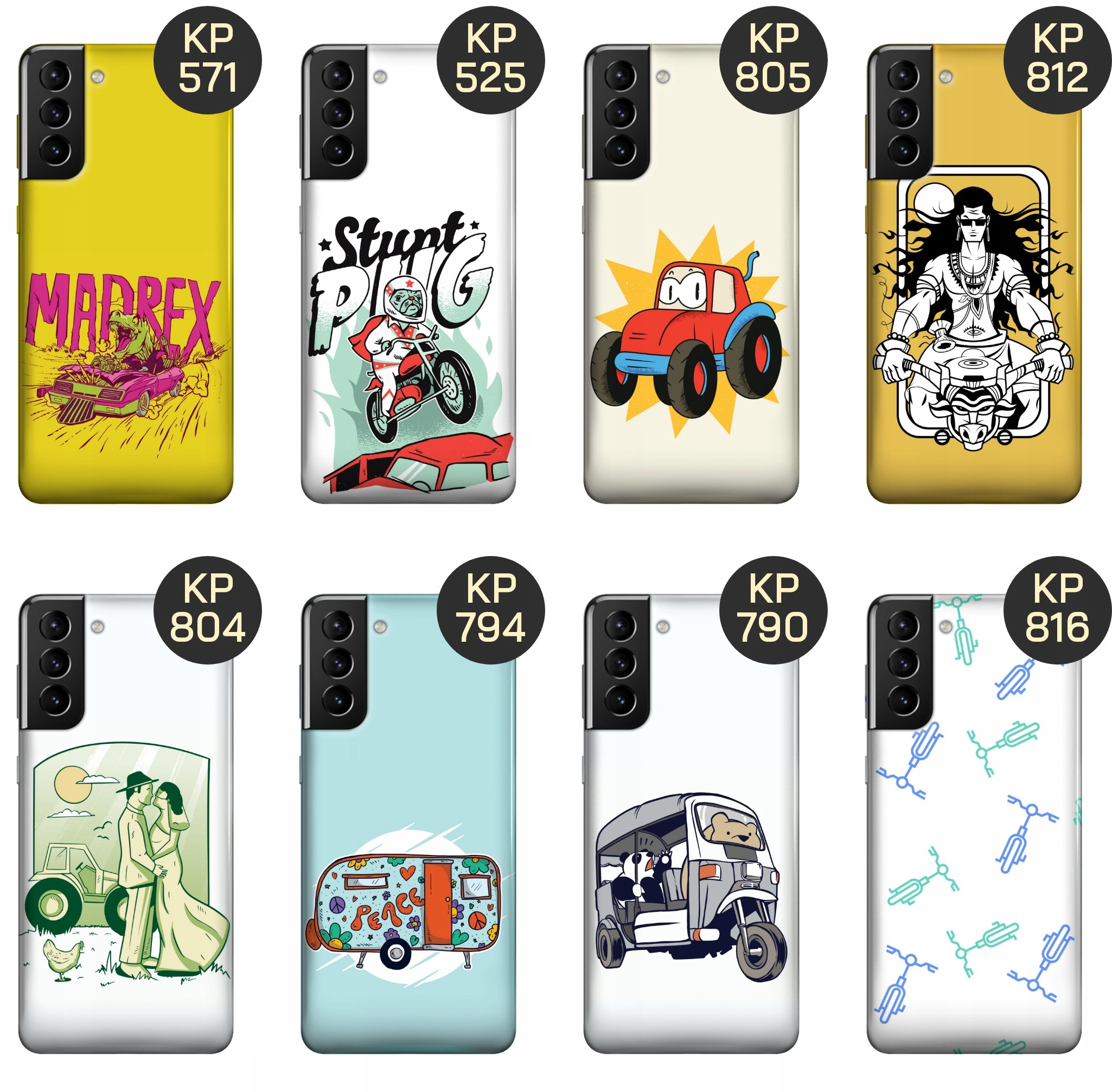 ETUI DO SAMSUNG GALAXY S21 PLUS 5G WZORY AUTO MOTOR POJAZDY SAMOCHODY CASE Typ plecki