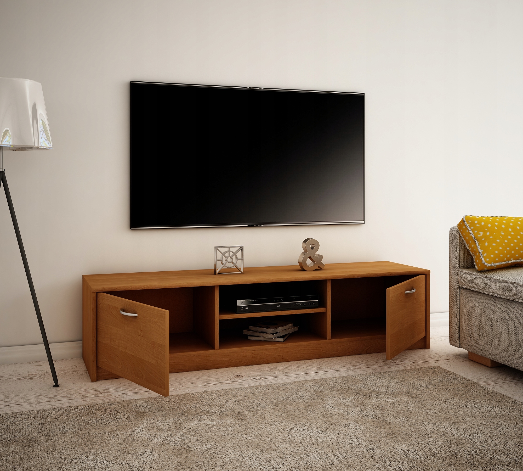 Szafka RTV stolik z półką K028 OLCHA 160cm Kolekcja K028OLCHA