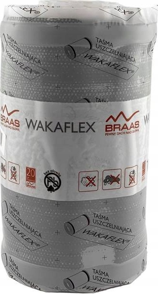 Taśma kominowa opierzeniowa Wakaflex 2 czarna 10mb Braas