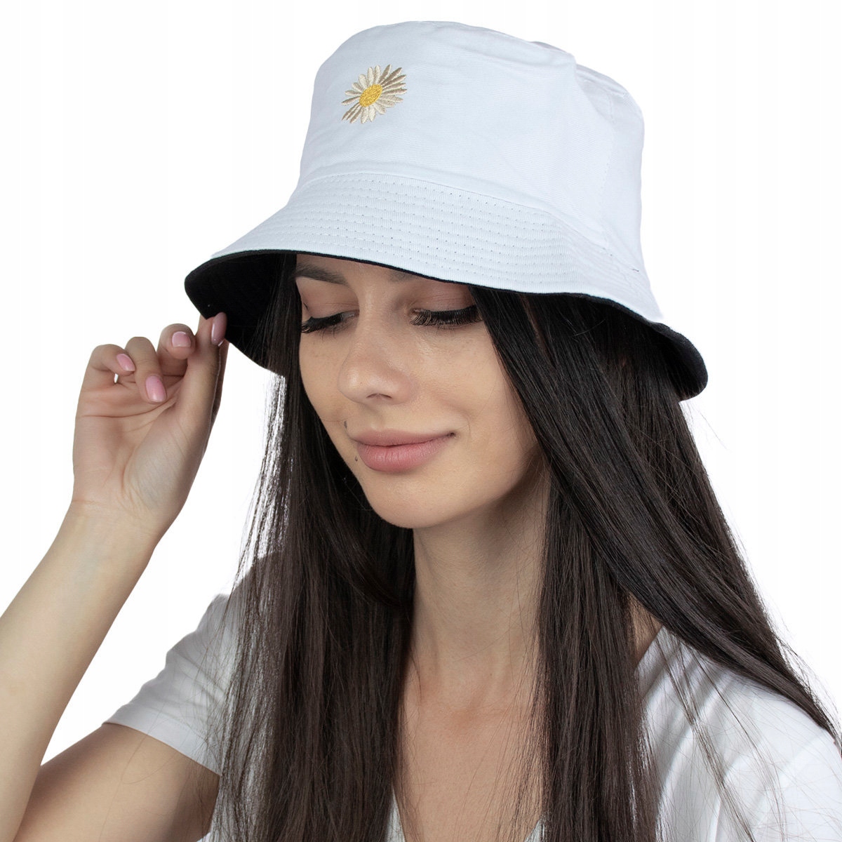 

Bucket Hat czapka Kapelusz Rybacki biały czarny