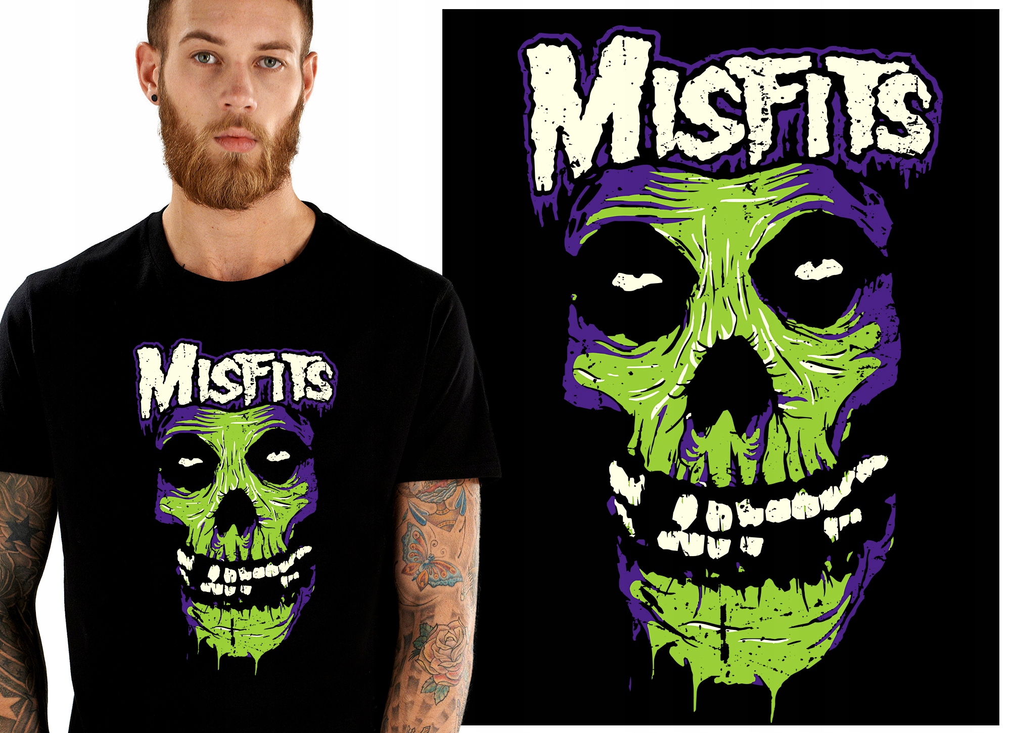 

Misfits Ghost Skull Glenn Koszulka Męska XL
