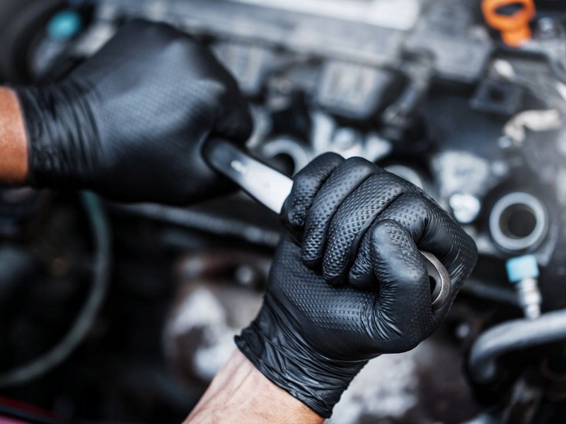 Rękawice nitrylowe premium GoGrip, czarne, rozm. XXL, 50 szt. Rozmiar 11 - XXL