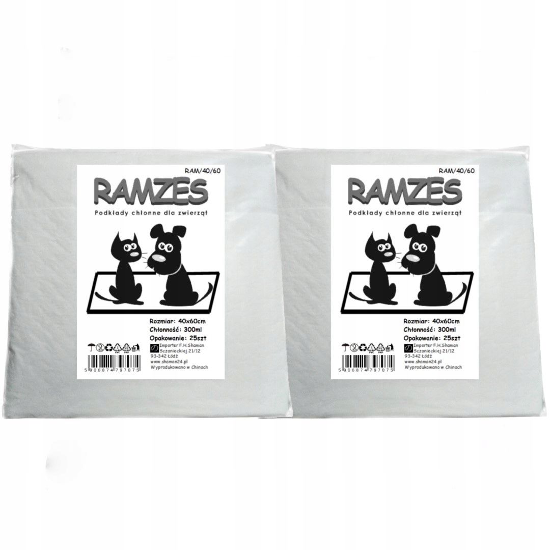 

Ramzes Podkłady maty do nauki sikania 40x60 50szt