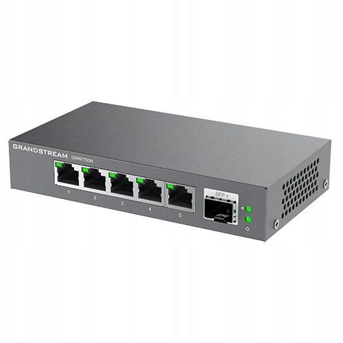 Switch Grandstream PoE GWN7701P (4x PoE až 1000 Mbps; 4x až 1000 Mbps)